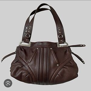 B.makowsky brown leather purse